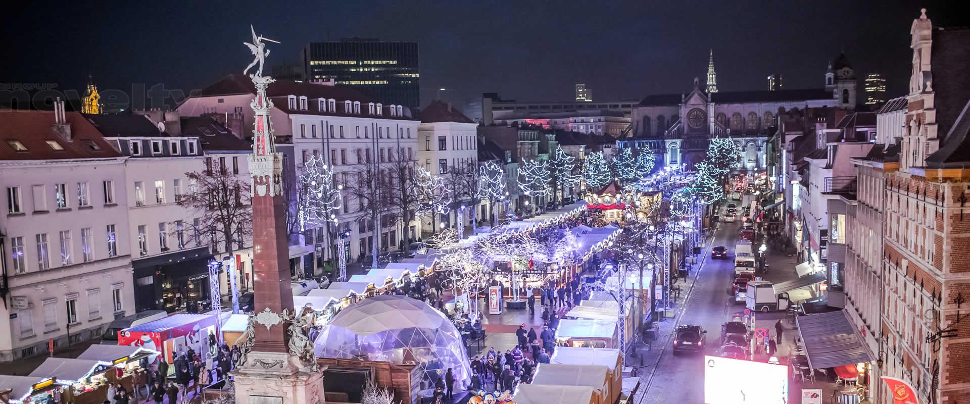 Visuel Novelty Benelux sur les Plaisirs d'Hiver de Bruxelles 